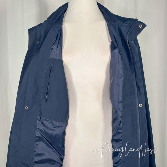 Nordic Outdoor Snap Front Rain Jacket Size M Navy - Picture 5 of 14